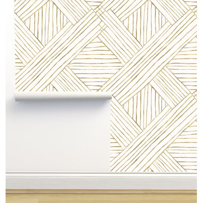 Rouleau de papier peint adhésif texturé L 6 pi x l 24 po Crystal W Design