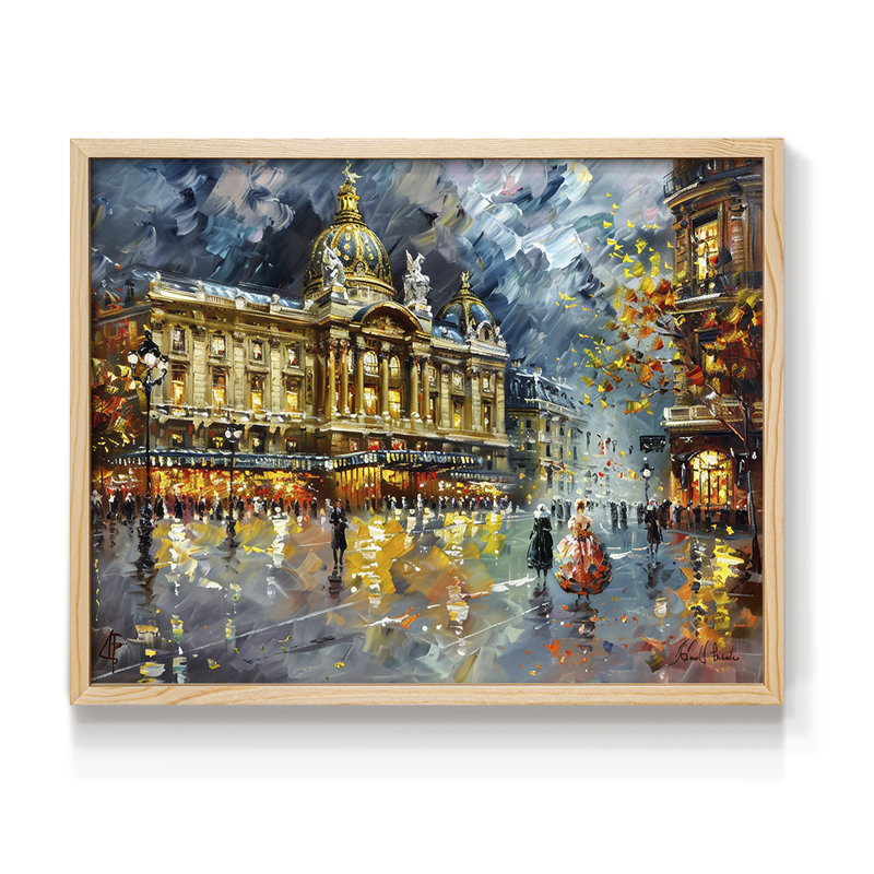 Landscape Series-CXLIX -Framed Print - Restickable, H 8 po x l 10 po, Naturel