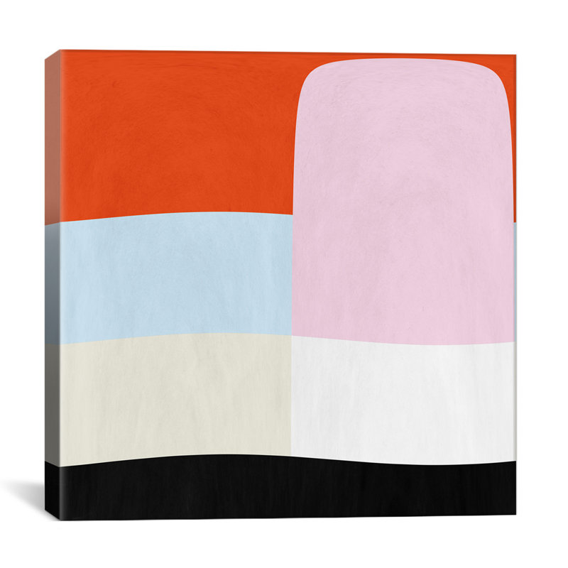 Albree Modern Spumoni, impression sur toile, H 12 po x l 12 po x P 1,5 po, Pas de tapis, Toile tendue