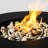 Black 32Inch Fire Table With Lava Rocks, Enhancing Ambiance Of Your Garden And Patio Pit Table, Ideal For Long-Term Outdoor Use-1561451759