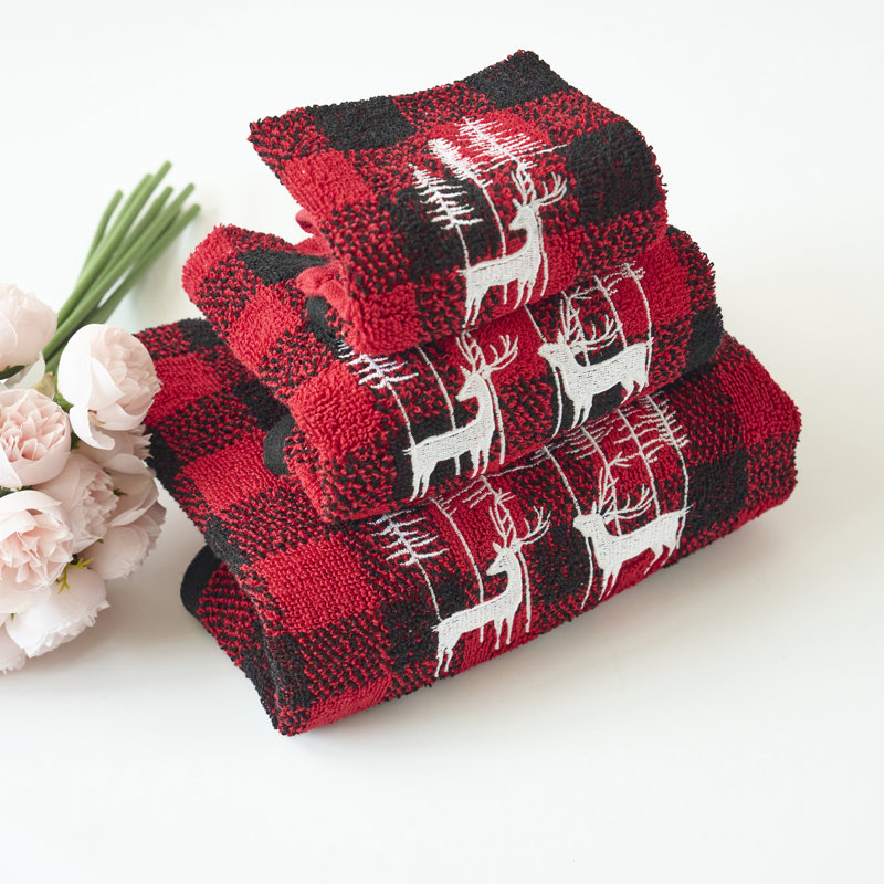 Ensemble de serviettes de Noël 3 pièces Jatori Home Luxury