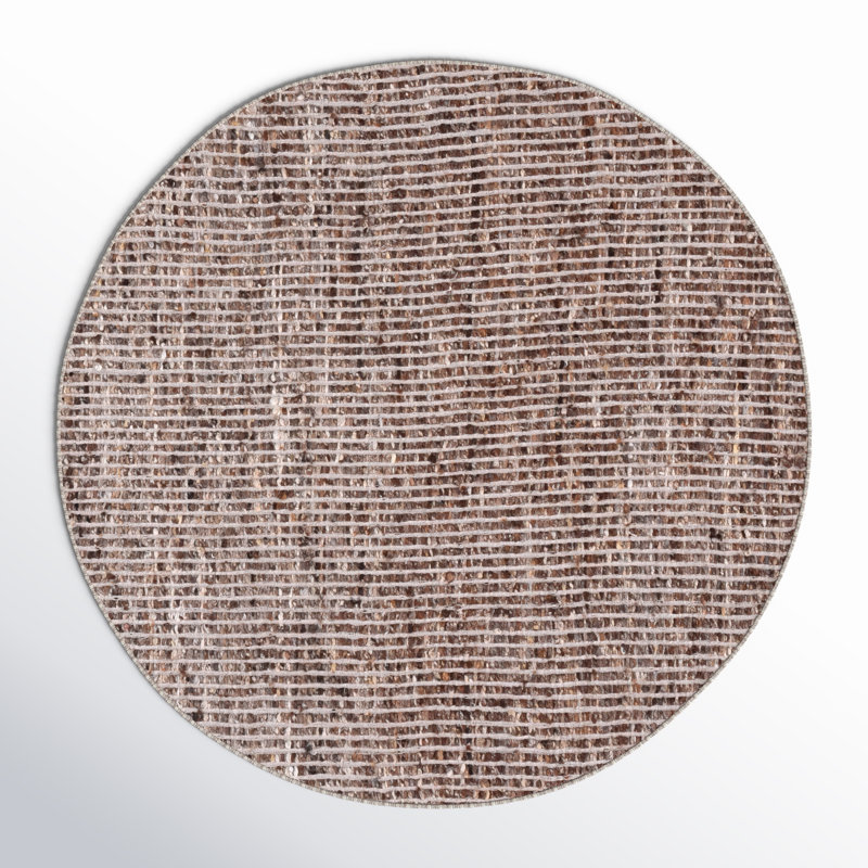 Murdock Ivory / Taupe Area Rug , Round 6'