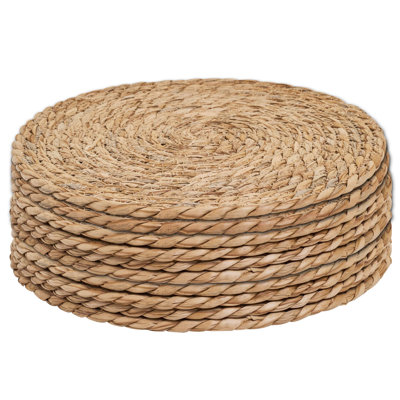 Jute Solid Colour Round Placemat