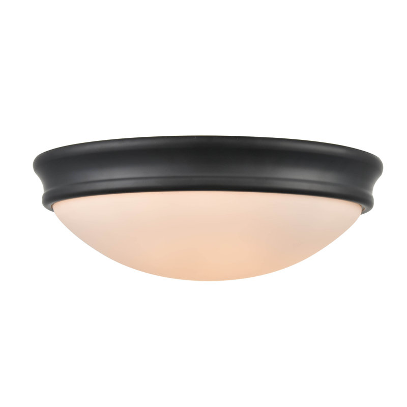 Jefferson Creek Glass Flush Mount, 12"