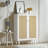 Corvyn Rattan Cabinet,Entry Cabinet Wood 2 Door Accent Cabinet with Adjustable Shelves Rustic Oak-691593622-691593611