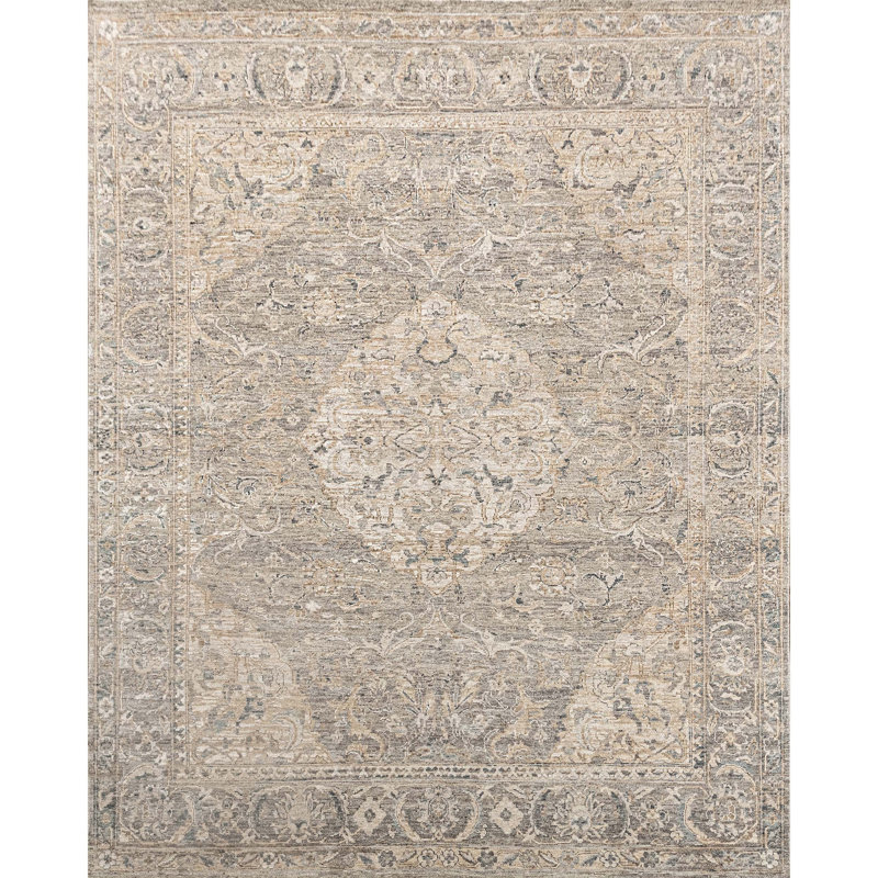 Tapis noué à la main, Rectangle de 5 pi x 8 pi