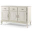 Buffet en bois de pin massif à 3 tiroirs de 57,48 po Wedgerbury-28534780
