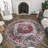 Teshawna Esmay Performance Blue/Red Medallion Rug-1956622837