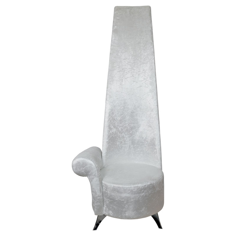 Duclos Upholstered Armchair, Silver Crush