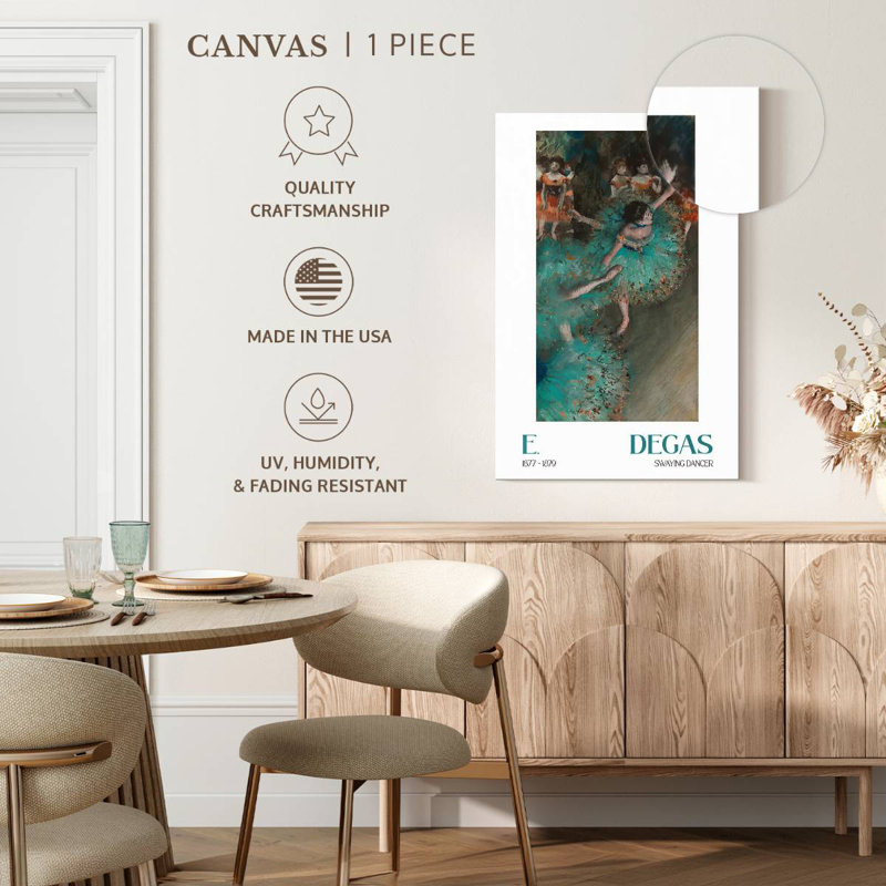 Affiche de l'exposition «Swaying Dancer Degas», H 12 po x l 8 po