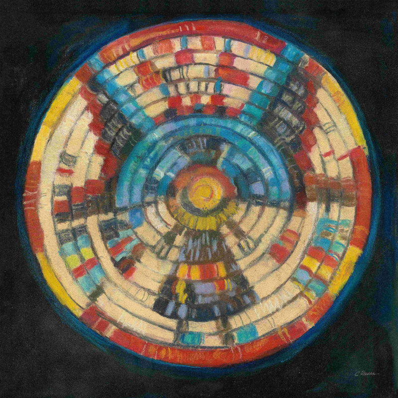 Kachina Basket - Impression sur toile tendue, H 12 po x l 12 po