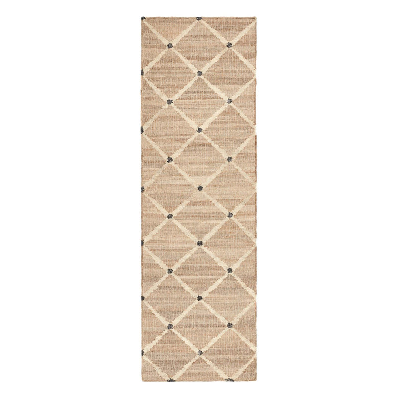 Kali Natural Handwoven Jute Rug, Runner 2'6" x 8'