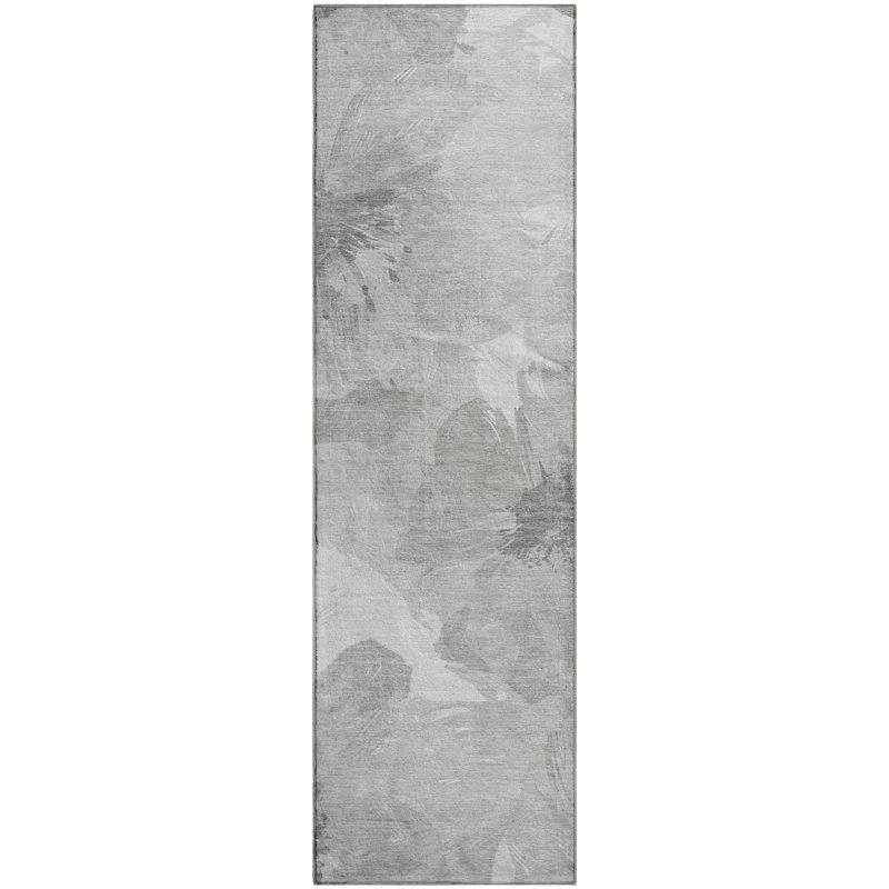 Tapis floral lavable à la machine Premium AMF1554, Tapis de couloir 2 pi 3 po x 7 pi 6 po