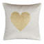 Sequin Heart 43x43cm Cushion with inner