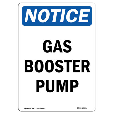 Gas Booster Pump Sign