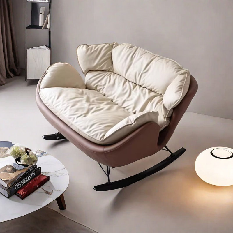 Chaise berçante double confortable et élégante