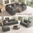 Anureet Modular Sectional Sofa U-Shaped Sleeper Sofa Bed With Storage Space-96012026-125402458