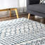 Tapis bleu à poils longs Naglee-454960613