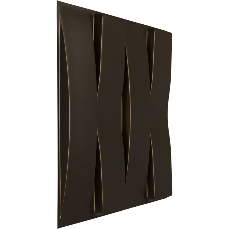 Panneau mural décoratif 3D universel l 19 5/8 po x H 19 5/8 po Caputo EnduraWall métallique (couvre 2,67 pieds carrés)