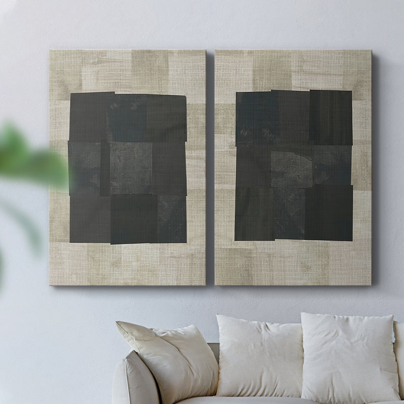 Floating Block I-Premium Gallery Wrapped Canvas -Ready to Hang, 18" H x 24" W