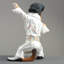 Figurine en polyrésine chien 4,72 pouces de hauteur