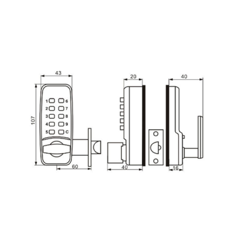Lomana Combination Lock