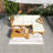 Outdoor Backyard Patio Wood 5-Piece Sectional Sofa Seating Group Set, With Two Corner Sofas,One Armless Sofa, One Ottoman, One Tea Table, 4 Cushions And 3 Back Pillows,Premium Hardwood Frame,Easy To Install-2031220337
