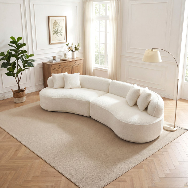 Canapé modulaire surdimensionné en L surdimensionné