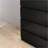 Dresser 4-Drawer Modern Storage Chest, 31.5in Black Handle-Free Closet Organizer | Black | Particle Board