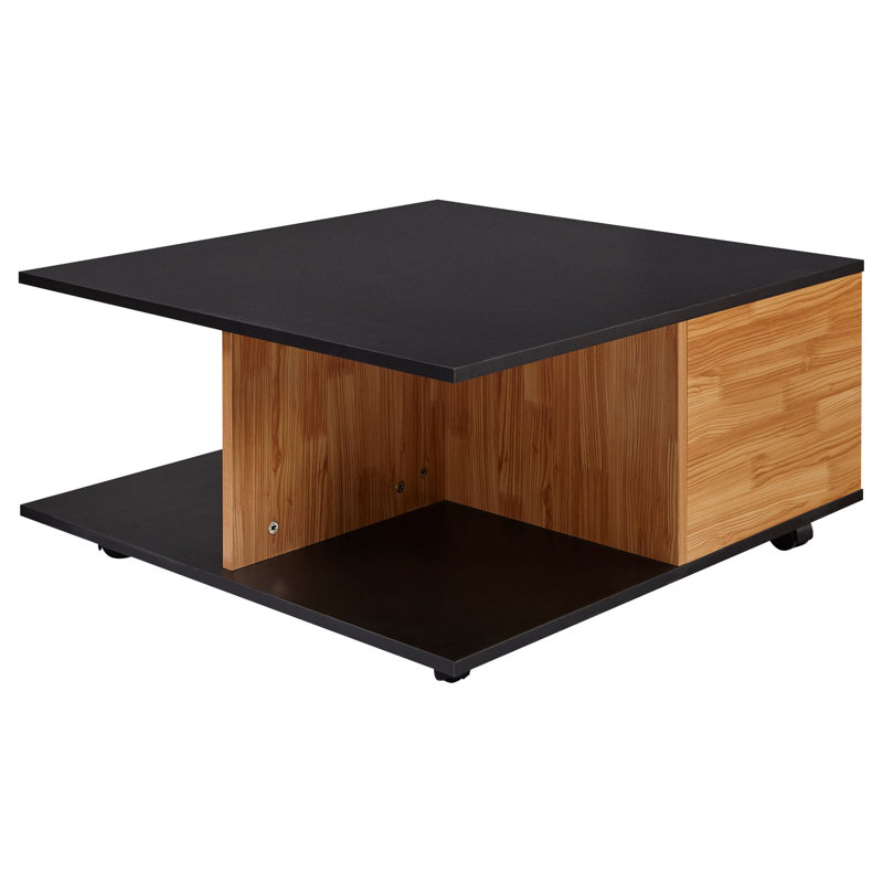 Varuna Block Coffee Table with Storage, Anthracite