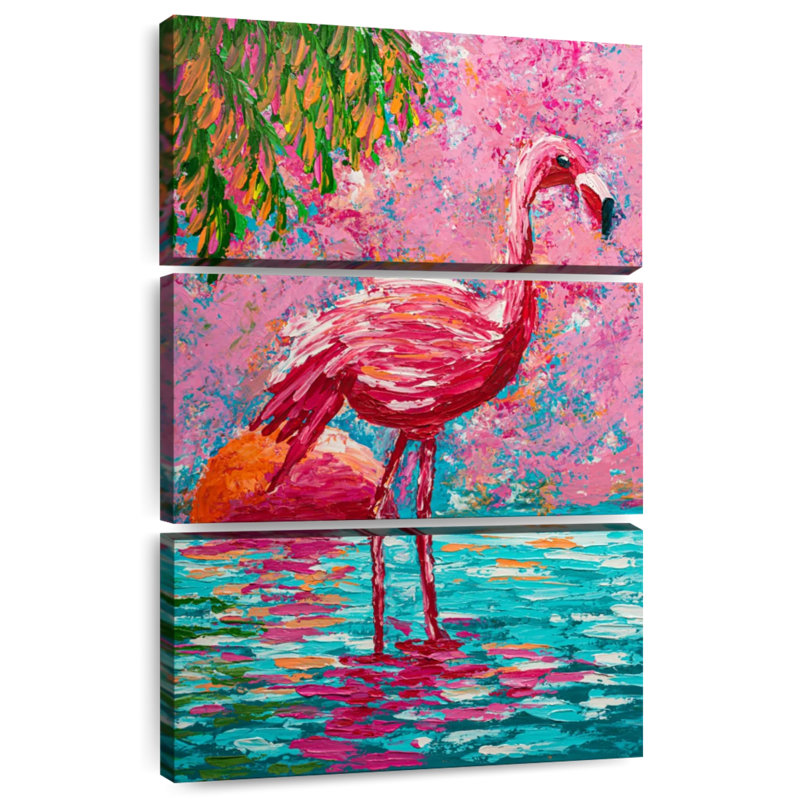 Flamant rose Brampt, H 65 po x l 42 po