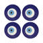 Sous-verres ronds en cuir Vegan Eye