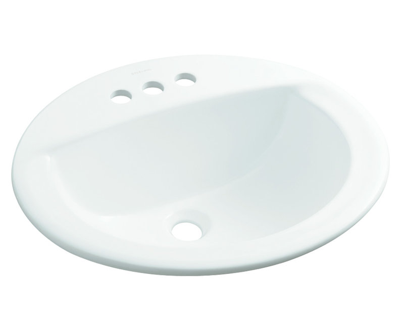 Elliot Ceramic Oval Drop-In Bathroom Sink