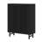 33.46" Modern Black Wooden  6-Tier Shoe Cabinet With Louvered Doors-765810872