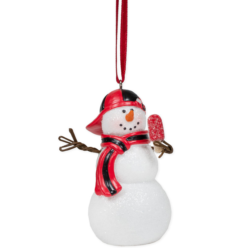 Ornement figurine suspendue bonhomme de neige