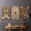 Ensemble de toiles tendues avec châssis de la meilleure collection de la collection Homure de William Morris de Morris Morris - Prêt à être accroché-2122754626