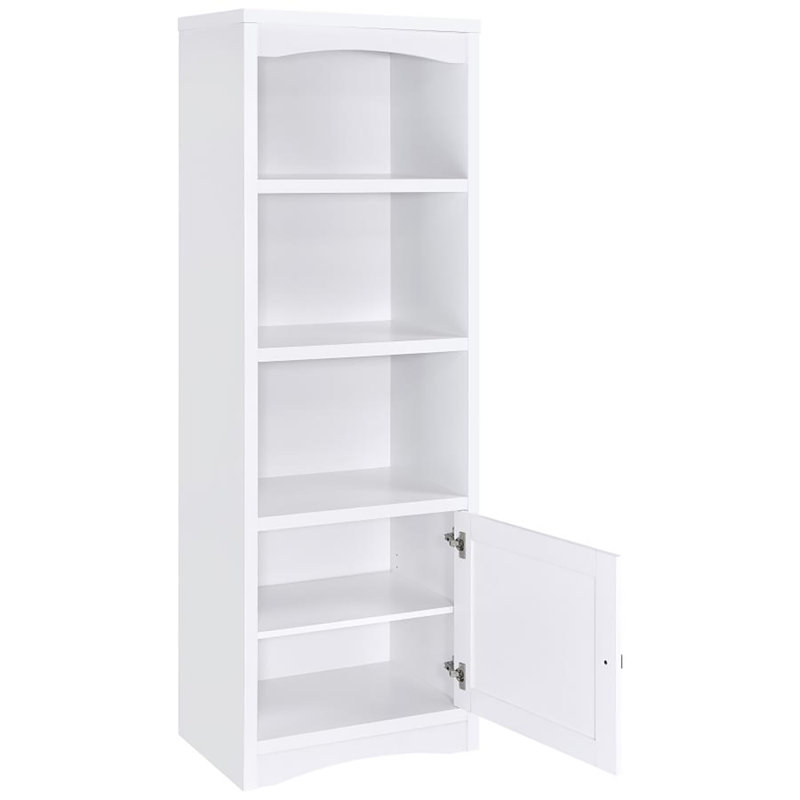 Izzaiah 3-shelf Media Tower, White
