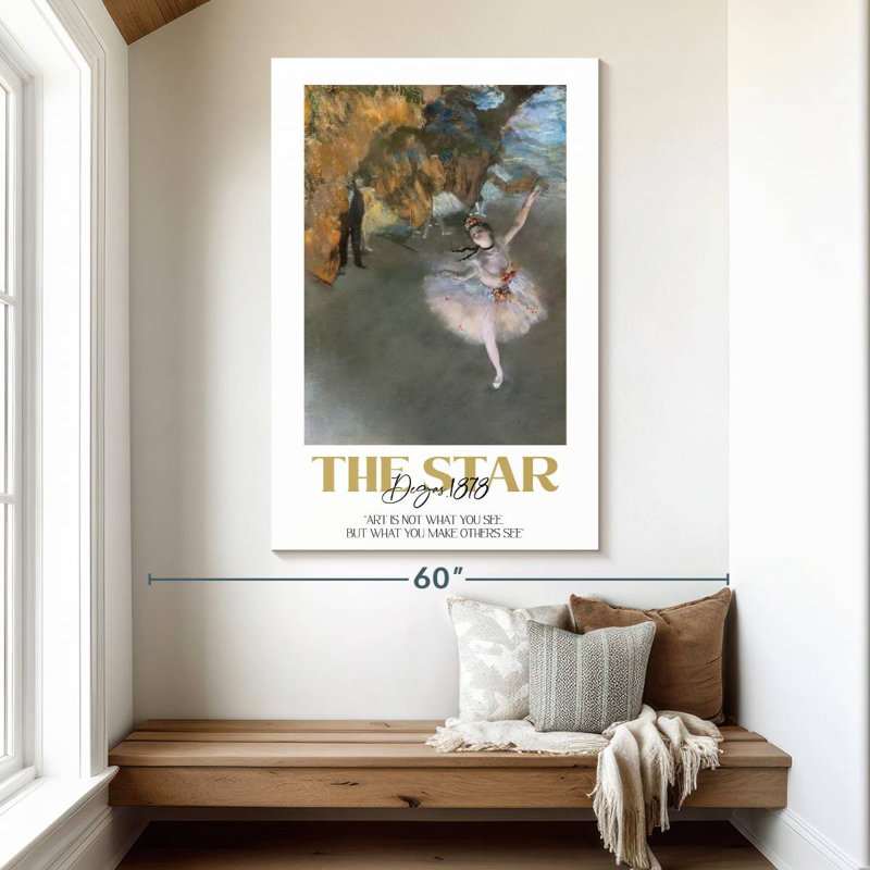 Affiche d'exposition The Star Degas, H 51 po x l 34 po