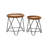 Solid Wood Tray Top Nesting Tables
