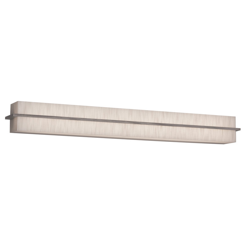 Applique murale pour salle de bain 1 lumière DEL Leeroy, Jute, Gris patiné