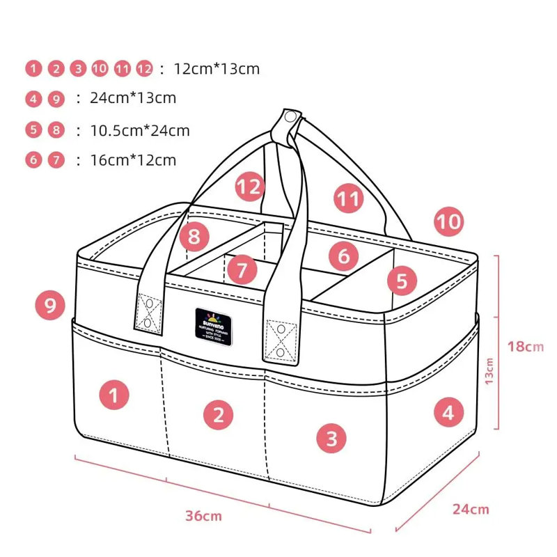 Diaper Caddy Organizer