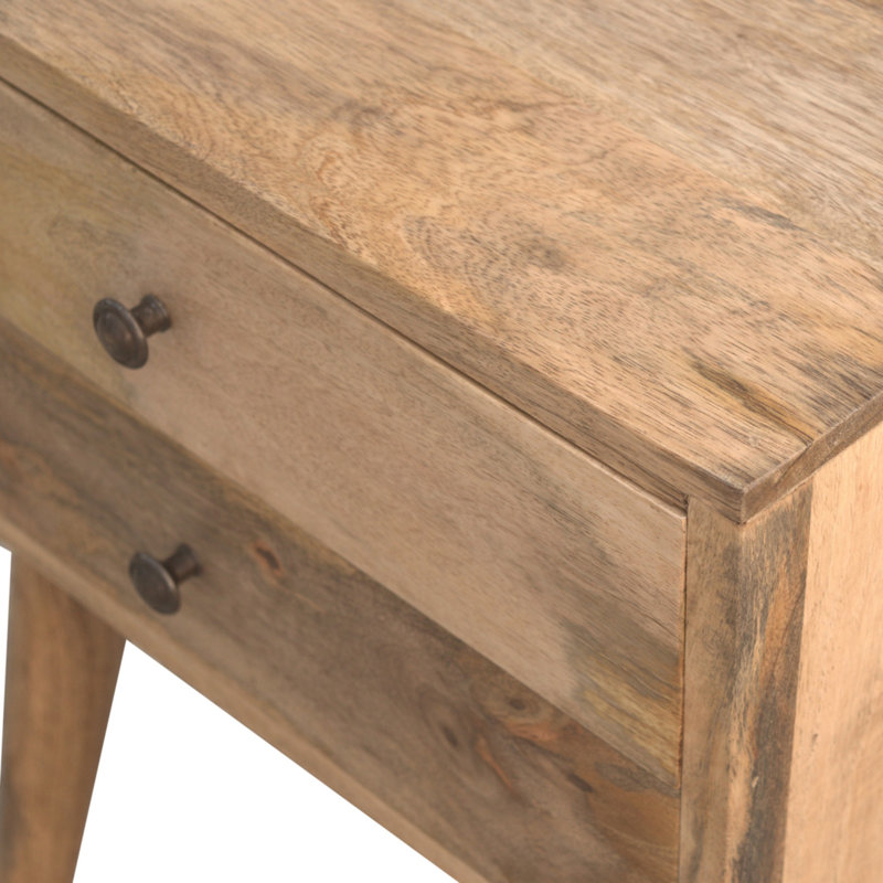 35cm W Solid Wood Bedside Table
