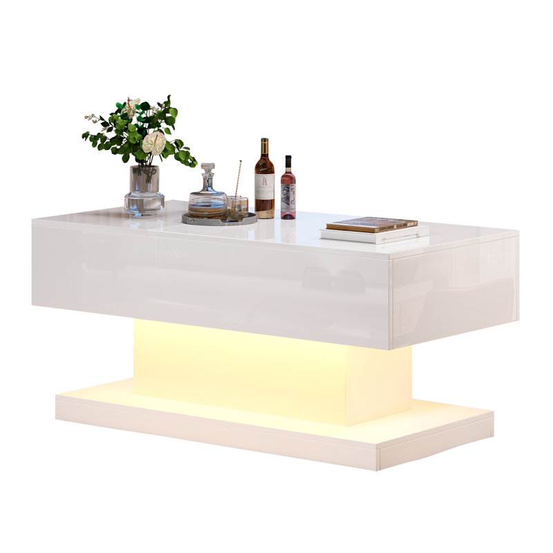 Lift Top Solid Coffee Table with Storage