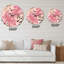 Horloge murale colorée Monstera On Rough Brush Strokes I-60327859-60398617