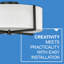 Plafonnier semi-encastré 3 lumières 19,5 po Axis-1301421798-1301421797