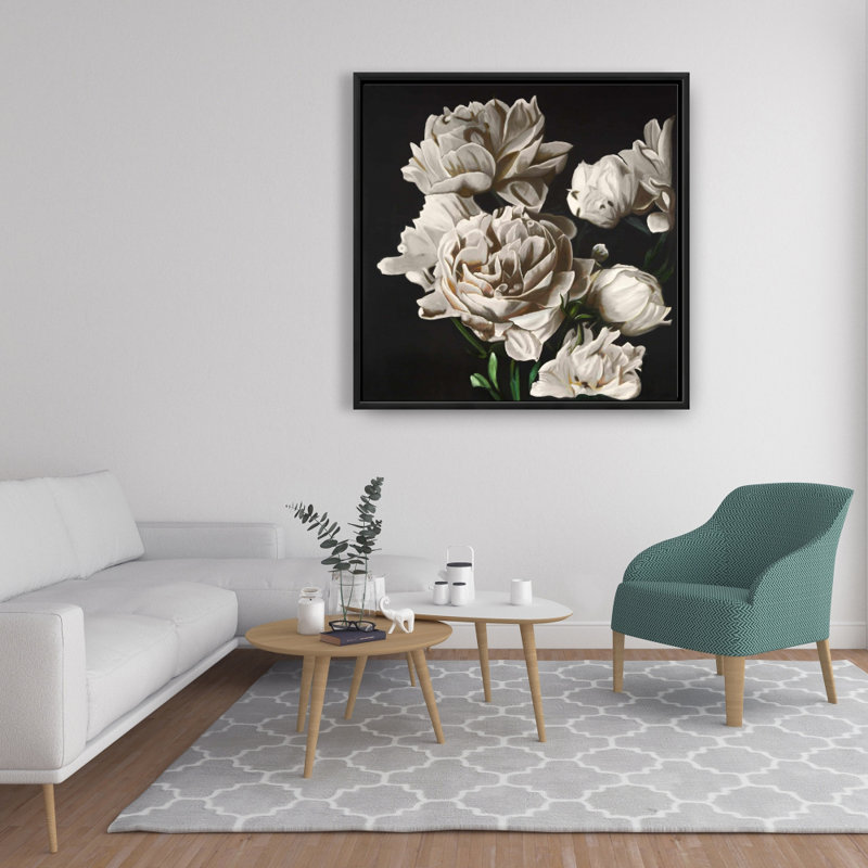 " Beige Peonies "