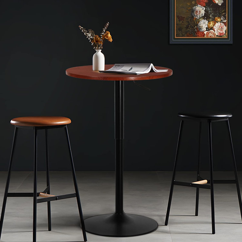 Round Metal Base Dining Table