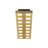 16-Light Modern Dimmable LED Flush Mount Wooden Ceiling Light