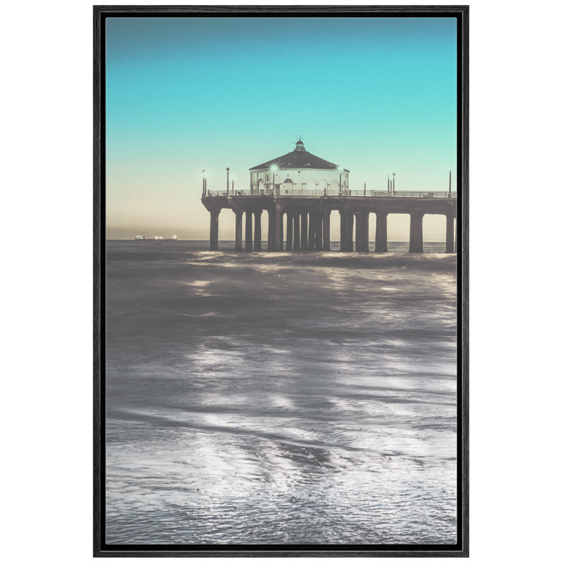 Photographie à cadre flottant sur toile, Cadre noir, H 24 po x l 16 po x P 1,5 po