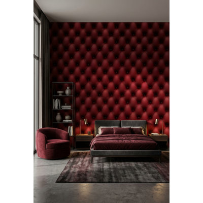 Luxury Wallpaper Elegant Peel And Stick Red Wall Mural